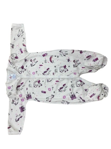 Чоловічок для дівчинки Моя планета Єдиноріг Кмб302-3 р.68 білий із рожевим 