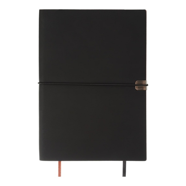 Блокнот недатований Duet 192 арк. клітинка+лінія бордовий Buromax A5