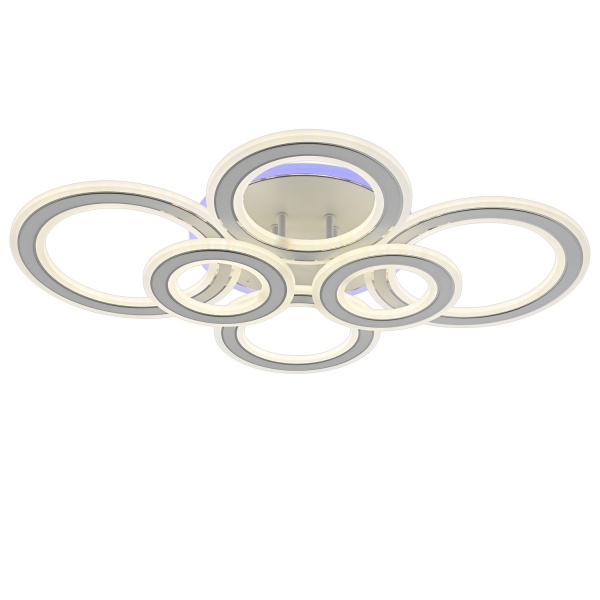 Люстра светодиодная Victoria Lighting 150 Вт белый/серебро Hanna/PL6 