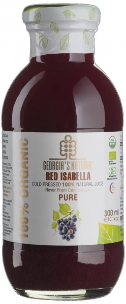 Сок Georgias Natural Красный виноград Изабелла органический 0,3 л 