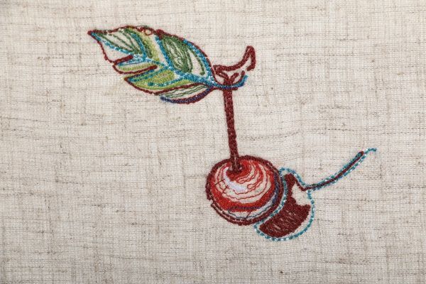 Скатерть «Фрукты» 407-17/00 70x70 см льняной Эдельвика 