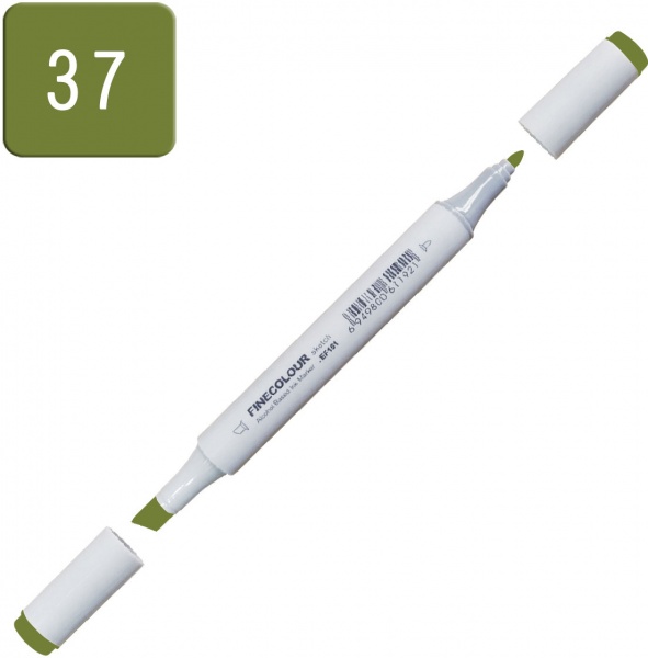 Маркер спиртовой FINECOLOUR Junior EF101-37 глубокий оливково-зеленый 