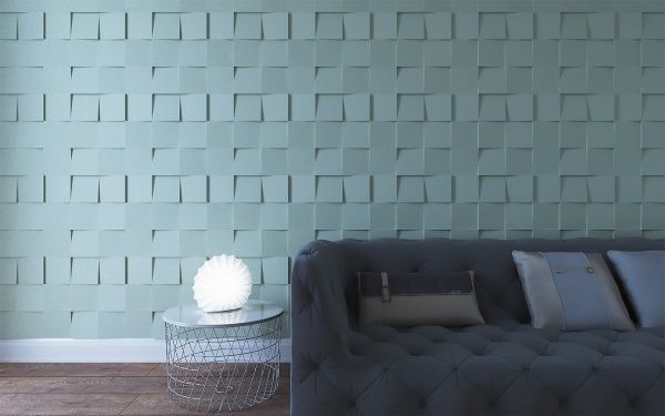 Плитка гипсовая 3D-панель Calipso Квадраты 0,25 кв.м 