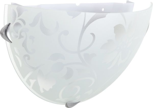 Светильник настенный УТ Сяйво НПБ Весна 1x60 Вт E27 белый 1519 