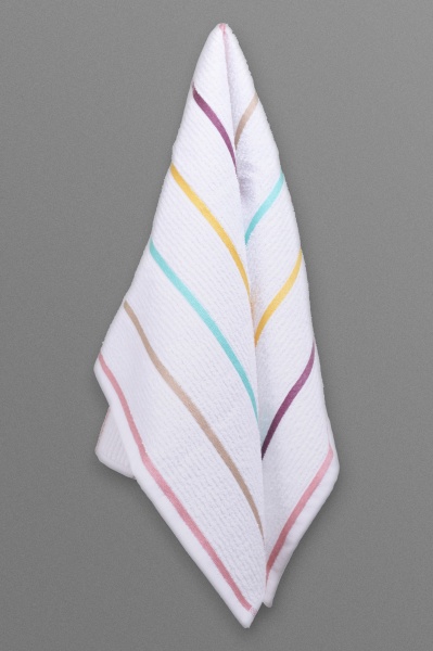 Набір рушників кухонних Stripe 60x40 см Durutex білий із рожевим 