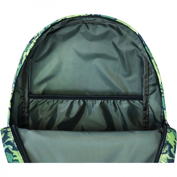 Рюкзак молодежный Bagland Dinosaurs хаки 17л 533664/1363