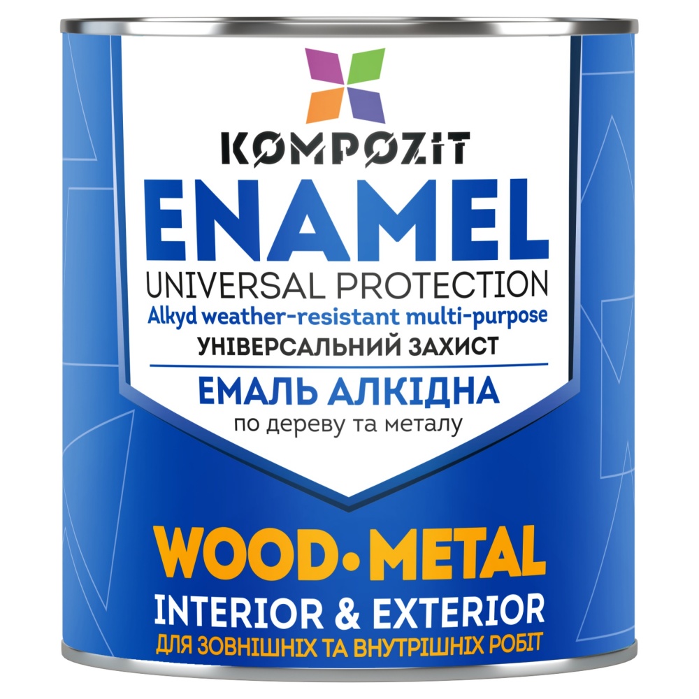 Емаль алкідна Kompozit ПФ-115 RAL 7046 сіра мат 2,8кг