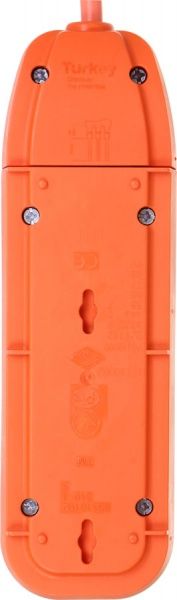 Комплект Nilson удлинитель + тройник с заземлением 3 гн. оранжевый 2 м 