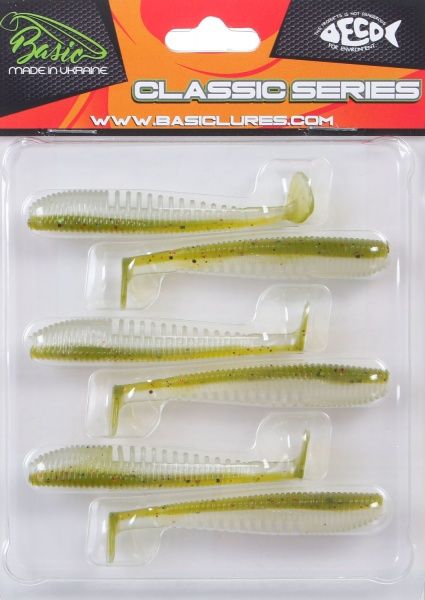 Приманка риболовна Basic Lures 75 мм 6 шт. Sovereign 4,0 жовтий з білим