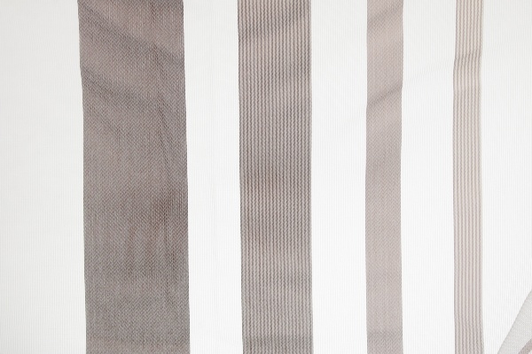 Тканина тюлева 300 см сітка кавова смужка 645133/3104 