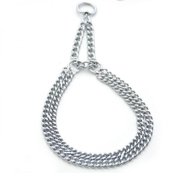 Ошейник-удавка Лорі двухрядный хромированный УЛ 2-2,5/45 см