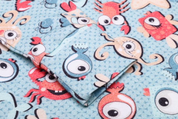 Пижама детская для мальчиков Roksana Краб №1065/16107 р.92-98 голубой 