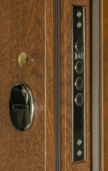 Дверь входная Термо House-703 улица дуб бронзовый 2050x1200 мм правая