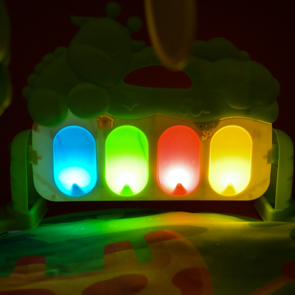 Игровой коврик Shantou с погремушками + музыкальная панель с большими клавишами YT610