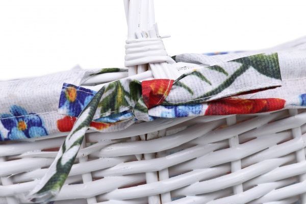 Кошик плетений з текстилем Tony Bridge Basket 29x22x15/33 см Easter 19-2 