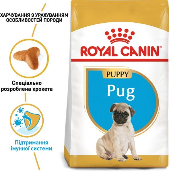 Корм Royal Canin для щенков PUG PUPPY (Паг Паппи), 0,5 кг