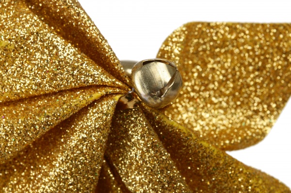 Набор украшения новогодний цветок текстильный. в ассортименте