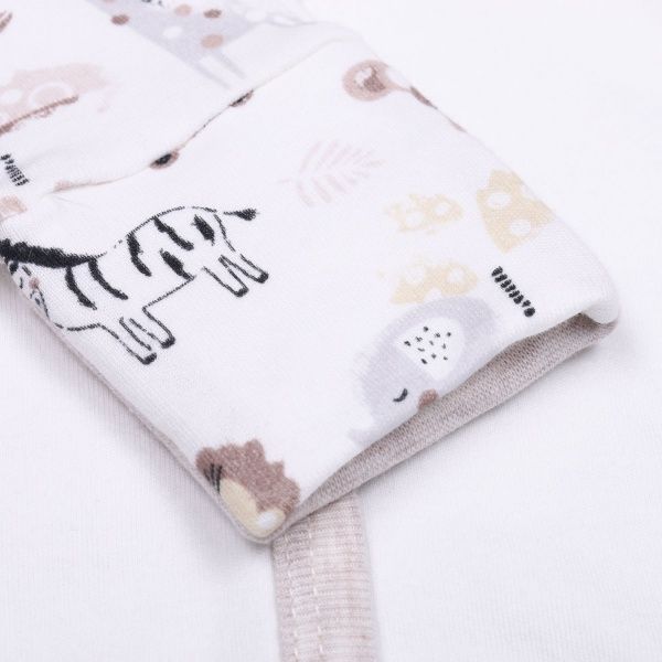 Боди детское унисекс Baby Veres Crazy Zoo р.56 бежево-коричневый-2 