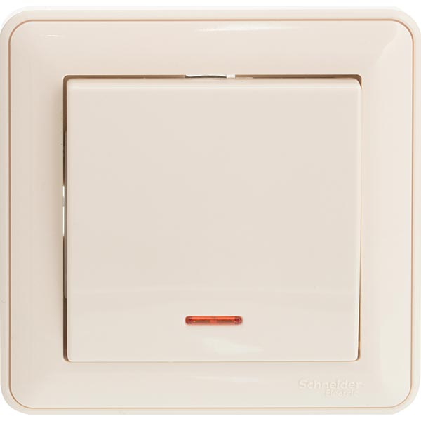 Вимикач одинарний W-59 VS116-153-28 слонова кістка