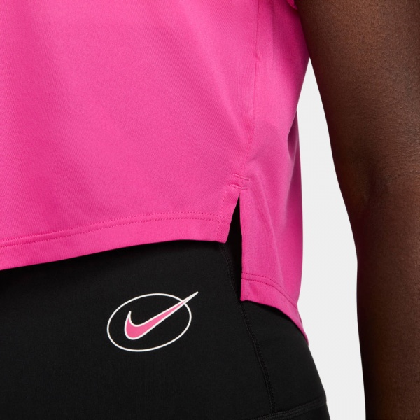 Футболка Nike W NK ONE DF CLRK STD SS CRP TP DM7391-621 р.S рожевий