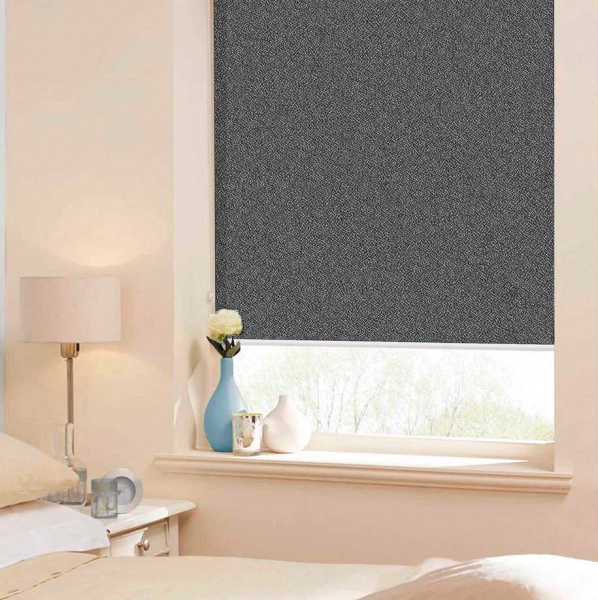 Ролета мини Rollotex с фиксацией на струне Pearl 51x150 см графит 