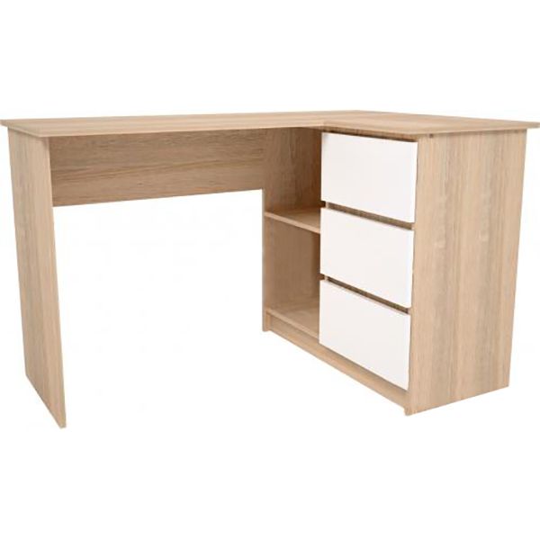Стол письменный Грейд В-16 дуб сонома/белый Alba 