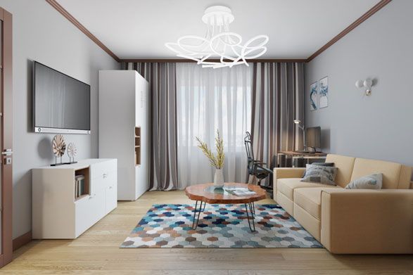 Люстра светодиодная Hopfen 140W з пультом ДУ 140 Вт белый Cassiopeia 