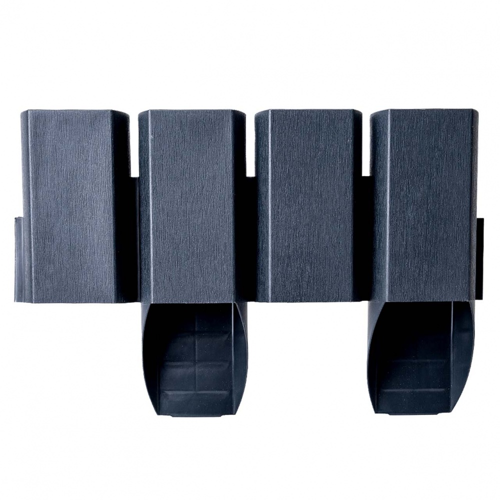 Огорожа Алеана для клумб і грядок 130х90х15 см (L-3,8 м) граніт