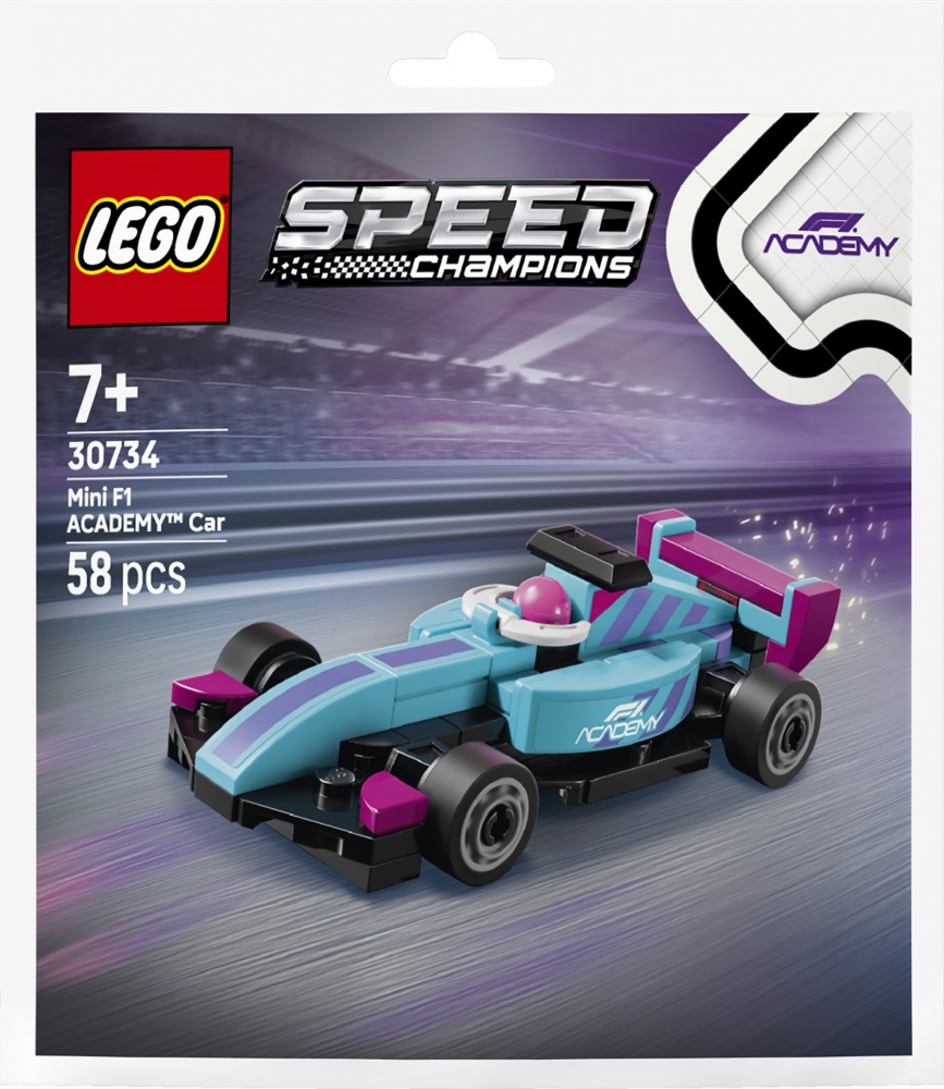 Конструктор LEGO Speed Champions Миниавтомобиль F1 ACADEMY™ 30734