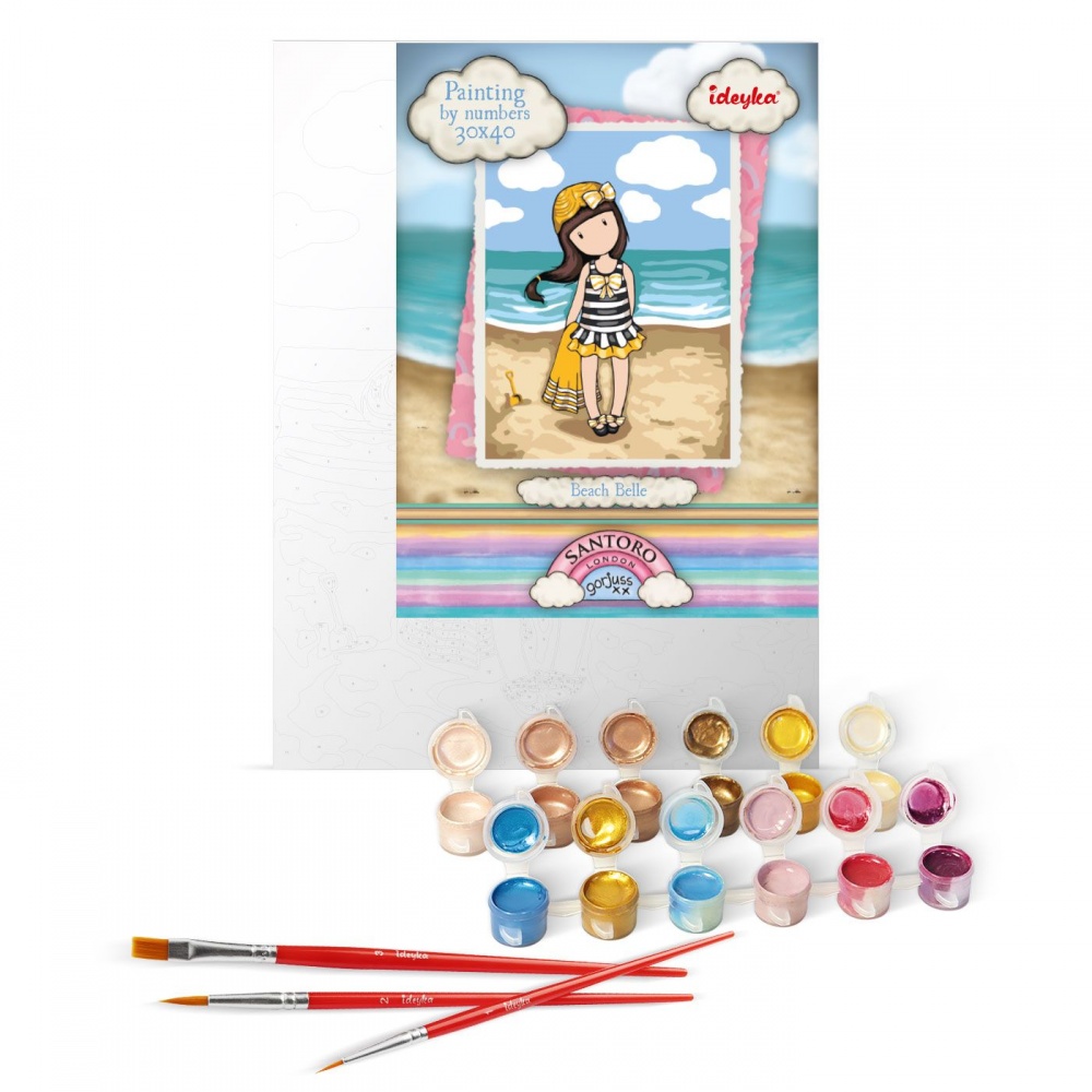 Картина за номерами Beach Belle Santoro Gorjuss Collection 30х40 см Ideyka