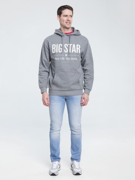 Джемпер BigStar ASHLYNO 154553903 р. L темно-сірий