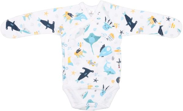 Боди детское ТМ Софія Atlantic р.62 молочный с рисунком 211162 