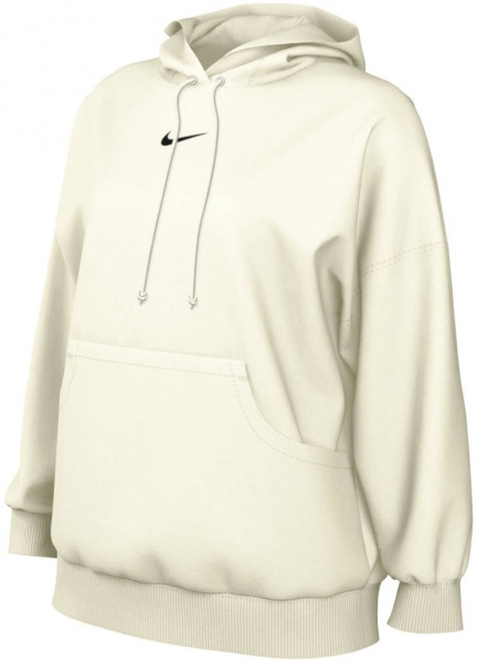 Джемпер Nike W NSW PHNX FLC PO HOODIE OS DQ5860-133 р. L белый