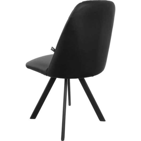 Стілець обідній Nowy Styl Milana 4L black (BOX-2) (CH) Eco-30 чорний/чорний