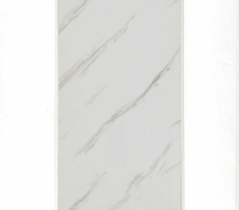 Панель ПВХ Brilliant® мрамор белый DW-00189 8х25х3000 мм 0,75 кв.м