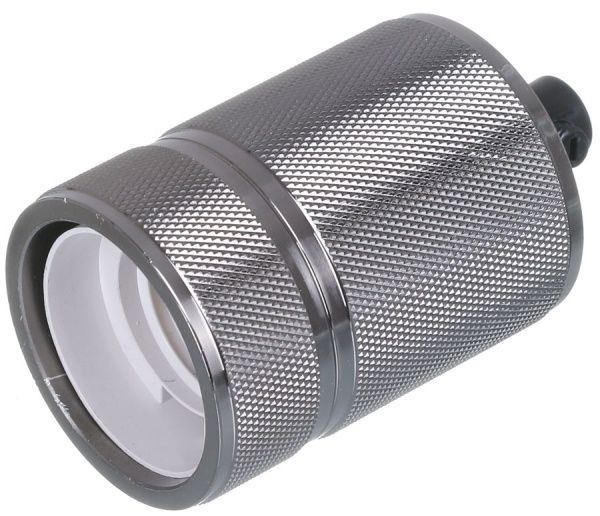 Патрон электрический EMT гладкий 18 E27 металл черный 22-0139У