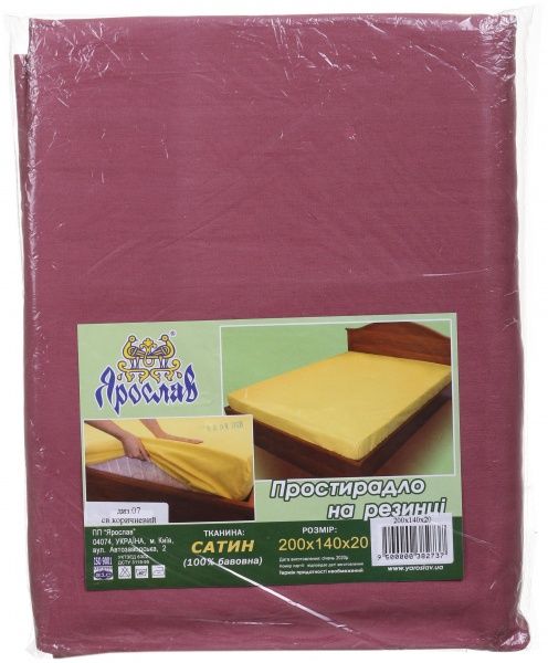 Простирадло на резинці Дизайн 7 200x140 см світло-коричневий Ярослав 