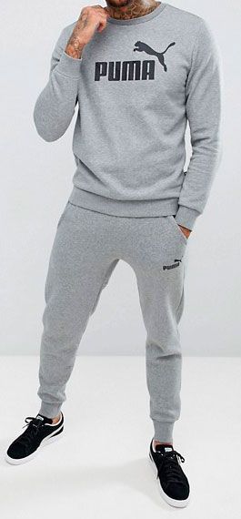 Джемпер Puma Essentials Fleece Crew Sweat 85174703 р. M серый