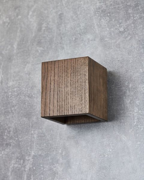 Бра Iterna Brygge темный ясен 1xG9 дерево темное 