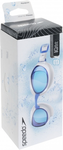 Очки для плавания Speedo AQUAPURE 8-090027960 Aquapure белый/голубой