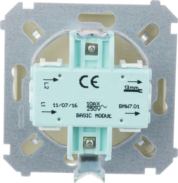 Выключатель перекрестный одноклавишный Simon Basic без подсветки 10 А 250В кремовый BMW7.01/12