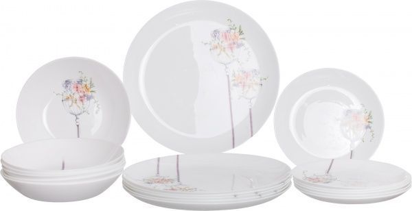 Сервиз столовый Flore 18 предметов на 6 персон N0647 Luminarc