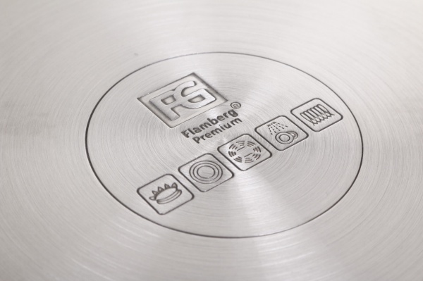 Набор посуды Houston 10 предметов со стеклянными крышками Flamberg Premium