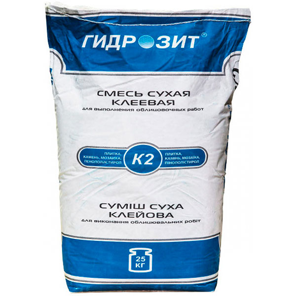 Клей для плитки Гідрозіт К2 25 кг