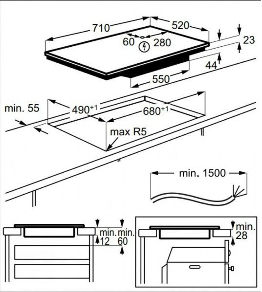 Варочная поверхность Electrolux EIP7346