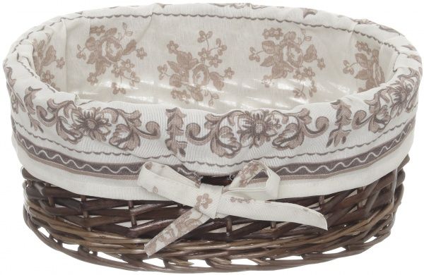 Кошик плетений з текстилем 34х26х14 см HQ13-52CD-4 