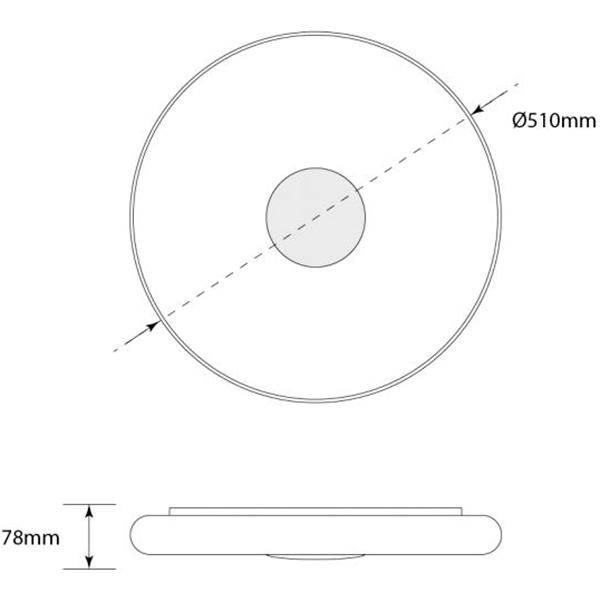 Светильник светодиодный Светкомплект SOL-DR 2104 68W OP IR RC с пультом д/у