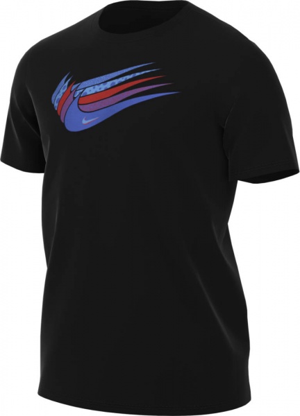 Футболка Nike M NSW 12 MO SWOOSH TEE DN5243-010 р.XL чорний