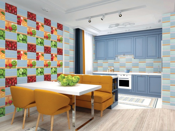 Шпалери вінілові на паперовій основі Слов'янські шпалери Expromt Ківі 5740-10 0,53x10,05 м 