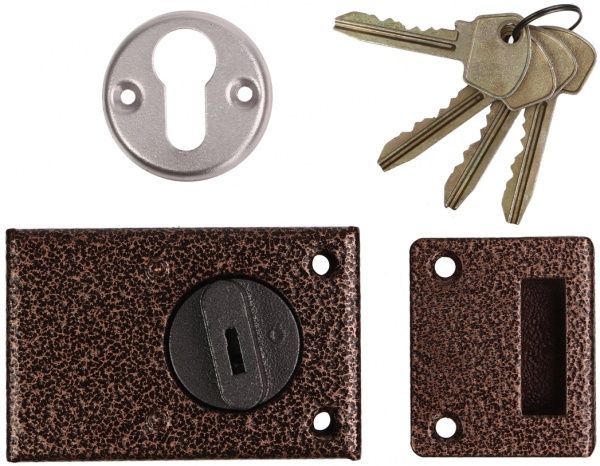 Дверний замок вхідний Мотор Січ ЗН1-114-6 клас 1 мідь